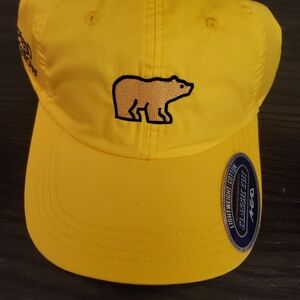 Jack Nicholson Bright Yellow Golf Cap With Embroided Bear #PlayYellow